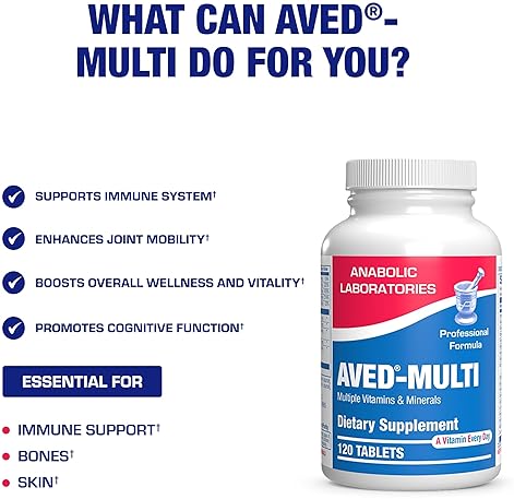ANABOLIC LABORATORIES 30-IN-1 ADULT MULTIVITAMIN WITH IRON ANTIOXIDANT-RICH OVER 50 MULTIVITAMIN FOR MEN WOMEN
