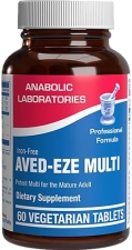 ANABOLIC LABORATORIES MULTIVITAMIN FOR WOMEN 50 MEN - IRON-FREE, GENTLE, 30 NUTRIENTS, IMMUNE SUPPORT, 30 SERVINGS