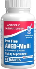 ANABOLIC LABORATORIES 30-IN-1 ADULT MULTIVITAMIN 50 WITHOUT IRON ANTIOXIDANTS, VITAMINS A C D E B, ZINC, MAGNESIUM