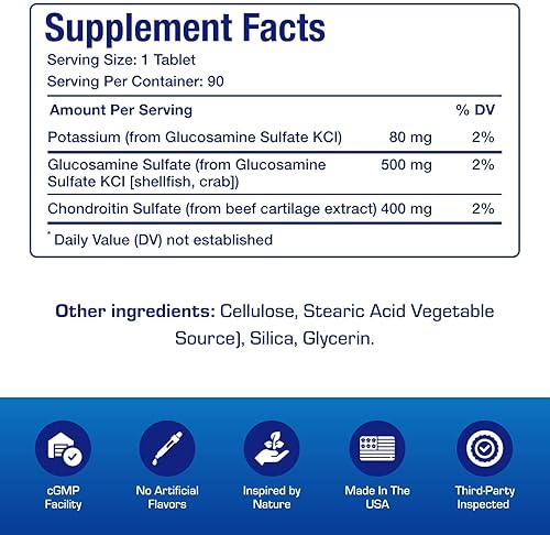 ANABOLIC LABORATORIES ADVANCED GLUCOSAMINE CHONDROITIN SUPPLEMENT FOR JOINT, BONE TENDON HEALTH 90 DAY SUPPLY