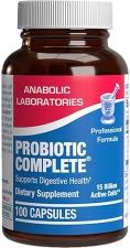 ANABOLIC LABORATORIES ADVANCED DIGESTIVE PROBIOTICS 4-IN-1 FOR MEN WOMEN LACTOBACILLUS BIFIDOBACTERIUM, 100 SERVINGS