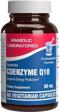 ANABOLIC LABORATORIES COQ10 60MG SUPPLEMENT - HIGH ABSORPTION ANTIOXIDANT FOR HEART, BRAIN SKIN HEALTH - 60 CAPS