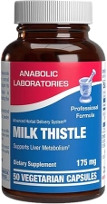 ANABOLIC LABORATORIES SILYMARIN MILK THISTLE CAPSULES 80 EXTRACT LIVER DETOX SUPPLEMENT VEGAN 50 SERVINGS USA