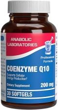 ANABOLIC LABORATORIES COQ10 200MG SOFTGELS HIGH ABSORPTION ANTIOXIDANT FOR HEART, BRAIN ENERGY 30 SERVINGS USA