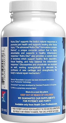 ANABOLIC LABORATORIES NUTRA DISC JOINT SUPPORT WITH MERIVA CURCUMIN, GLUCOSAMINE CHONDROITIN 90 SERVINGS