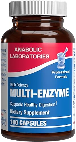 ANABOLIC LABORATORIES MULTI DIGESTIVE ENZYMES WITH OX BILE - CLINICAL STRENGTH PANCREATIN FOR PROTEIN, CARB FAT SUPPORT