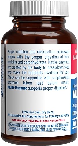 ANABOLIC LABORATORIES MULTI DIGESTIVE ENZYMES WITH OX BILE - CLINICAL STRENGTH PANCREATIN FOR PROTEIN, CARB FAT SUPPORT