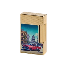 ST DUPONT LACQUERED LIGHTER CUBA GOLD