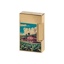 ST DUPONT  LACQUERED LIGHTER TOBACCO ESTATE GOLD