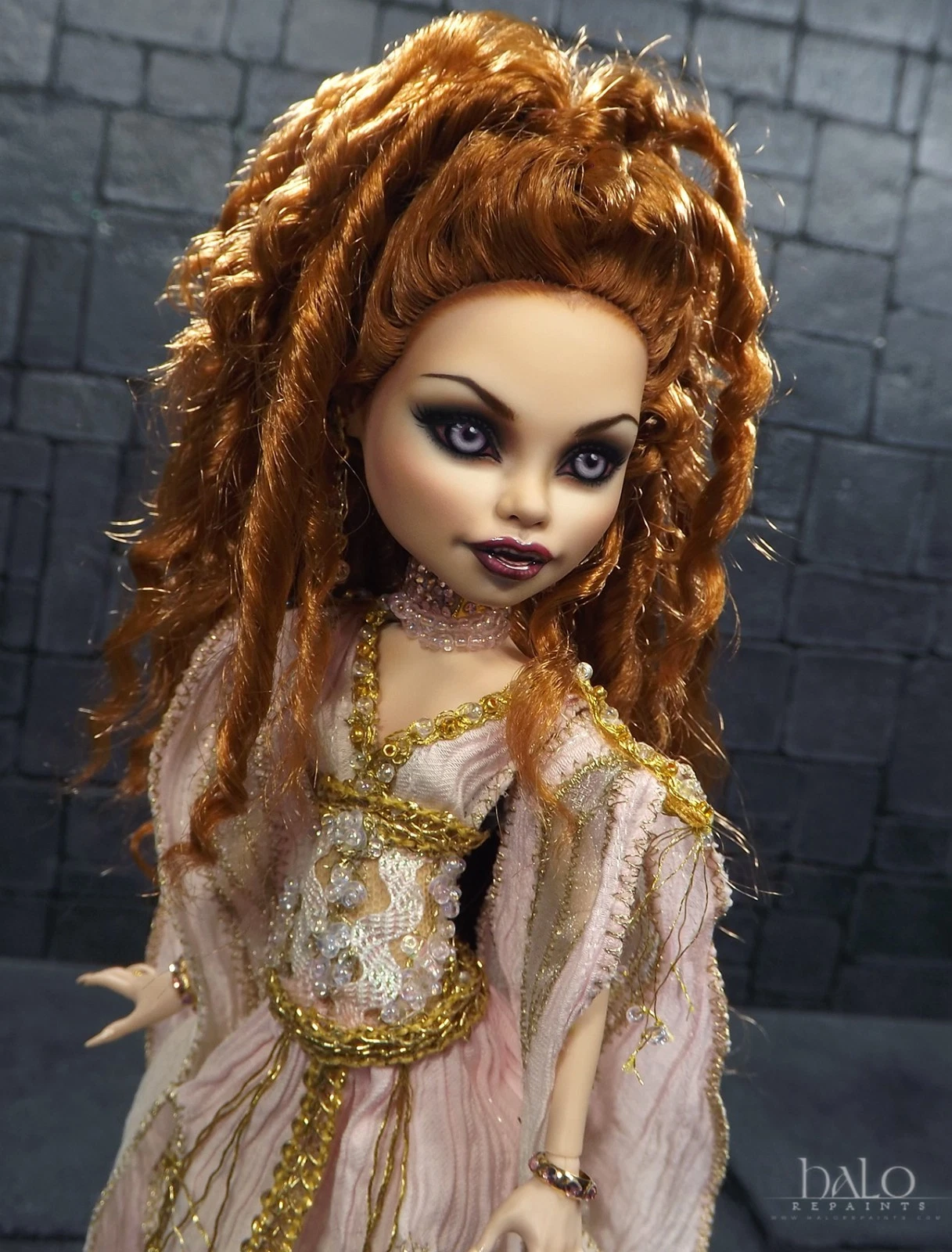 MONSTER HIGH COSTUMED REPAINT VAN HELSING "ALEERA" BY HALO REPAINTS