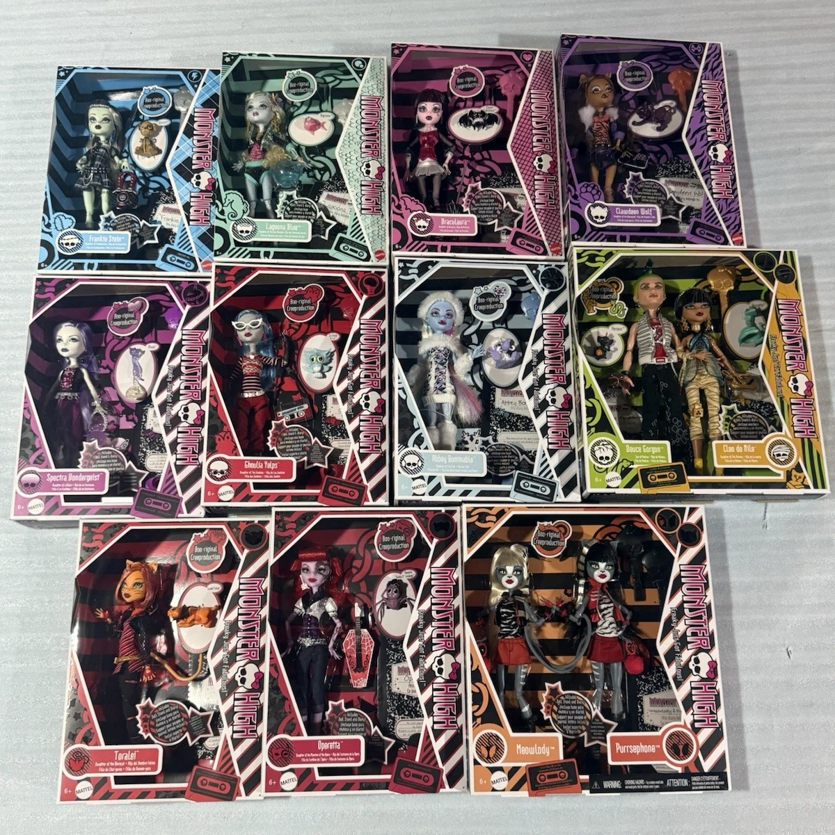 MONSTER HIGH CREEPRODUCTION DOLLS