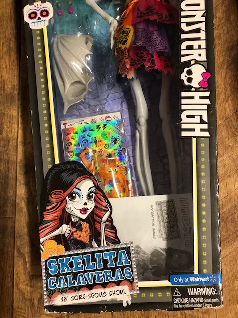 MONSTER HIGH LARGE 28" SKELITA CALAVERAS DOLL GORE-GEOUS GHOUL MIB