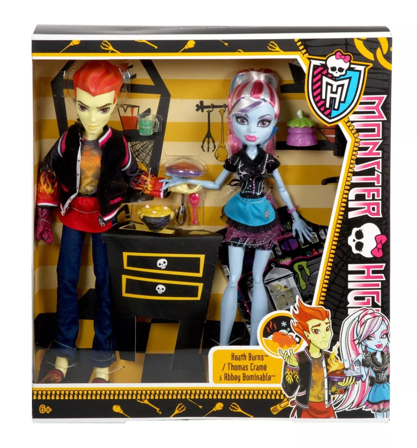 MONSTER HIGH~ /CLAWD WOLF/DEUCE GORGON/HEATH BURNS/JGIL WEBBER/SARA