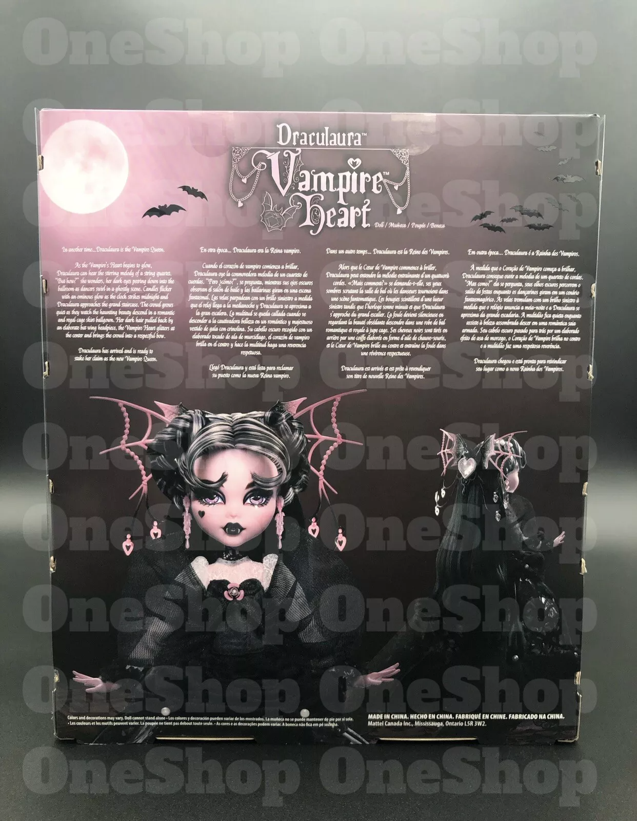 MONSTER HIGH DRACULAURA DOLL VAMPIRE HEART IN EXTRAVAGANT BLACK BALLGOWN AMAZON