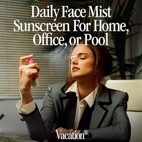 VACATION MINI SPF 50 FACE SUNSCREEN SPRAY, WATER-RESISTANT, VEGAN, NON-COMEDOGENIC, 1OZ 6-PACK