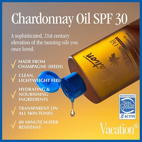 VACATION CHARDONNAY SPF 30 SUNSCREEN AIR FRESHENER BUNDLE HYDRATING, LIGHTWEIGHT, TRAVEL SIZE