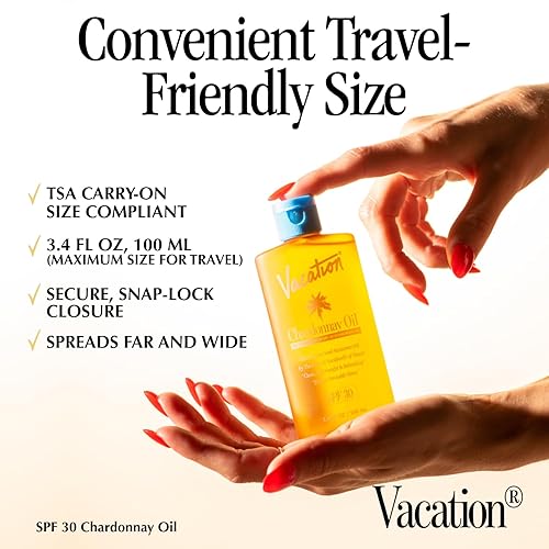 VACATION CHARDONNAY SPF 30 SUNSCREEN AIR FRESHENER BUNDLE HYDRATING, LIGHTWEIGHT, TRAVEL SIZE