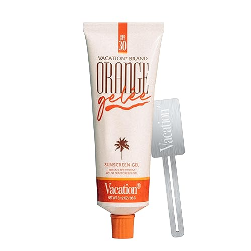 VACATION ORANGE GELéE SPF 30 HYDRATING MINERAL SUNSCREEN GEL TUBE KEY BUNDLE, 3.12 OZ