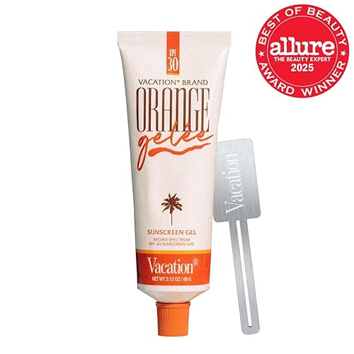 VACATION ORANGE GELéE SPF 30 HYDRATING MINERAL SUNSCREEN GEL TUBE KEY BUNDLE, 3.12 OZ