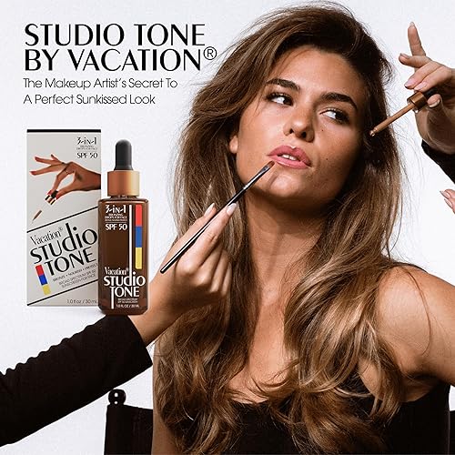 VACATION STUDIO TONE SPF 50 BRONZING DROPS FOR FACE VEGAN, NON-COMEDOGENIC, BROAD SPECTRUM