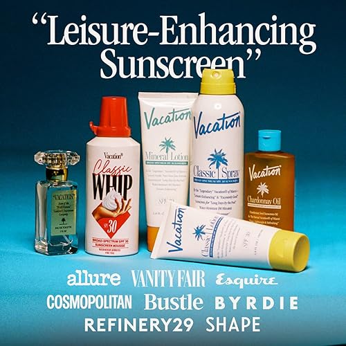 VACATION BABY OIL SPF 30 SUNSCREEN AIR FRESHENER BUNDLE, HYDRATING, MINERAL OIL-FREE, 3.4OZ