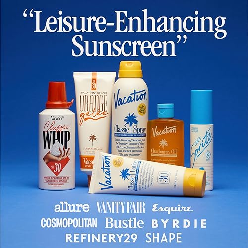 VACATION CLASSIC SPF 50 SUNSCREEN SPRAY WATER-RESISTANT, LIGHTWEIGHT, VEGAN, 6OZ 3-PACK