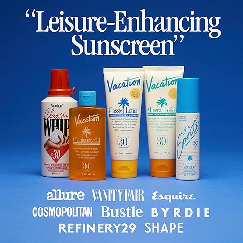 VACATION MINI SUNSCREEN SPF 30, WATER-RESISTANT, TRAVEL SIZE 1OZ BULK PACK OF 12 LOTION