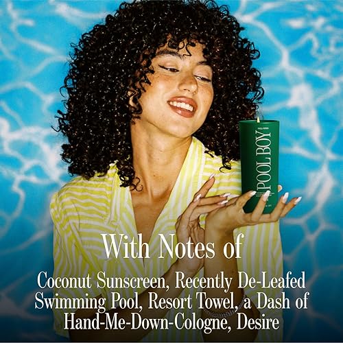 VACATION POOL BOY CANDLE LUXURY COCONUT, SUNSCREEN RESORT TOWEL SCENT BEACH GIFT