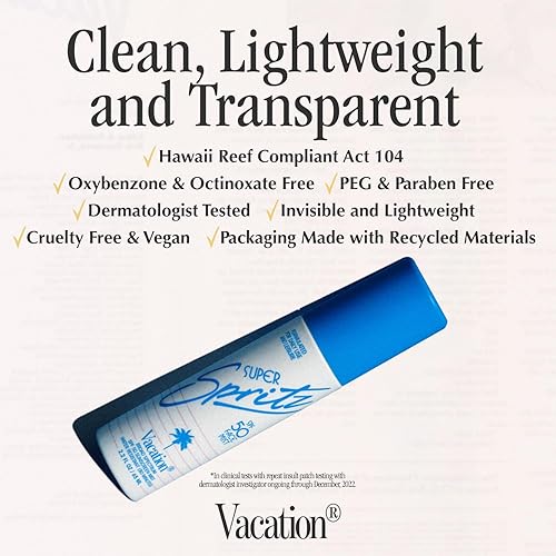 VACATION SPF 50 FACE MIST AIR FRESHENER BUNDLE LIGHTWEIGHT, WATER-RESISTANT, VEGAN, TRAVEL SIZE