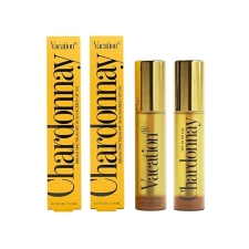 VACATION CHARDONNAY LIP OIL SPF 30 - HYDRATING, VEGAN CARAMEL VANILLA LIP GLOSS, 2-PACK, 0.2OZ