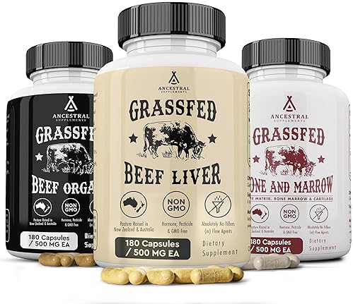 ANCESTRAL SUPPLEMENTS BEEF ORGANS STARTER PACK ORGANS STACK VARIATION FOR HEALTH SUPPORT