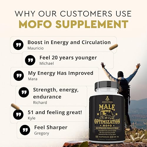 ANCESTRAL SUPPLEMENTS MOFO - GRASS-FED BEEF ORGAN CAPSULES FOR MEN S ENERGY HEALTH, 180CT
