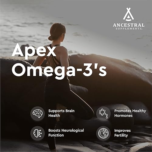 ANCESTRAL SUPPLEMENTS WILD CAUGHT FISH EGGS 2400MG OMEGA-3 VITAMIN D K2 A, 180 CAPS