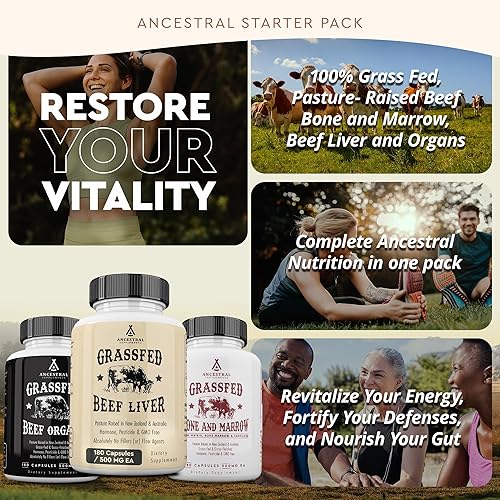 ANCESTRAL SUPPLEMENTS BEEF ORGANS STARTER PACK ORGANS AND STACK VARIATION BUNDLE