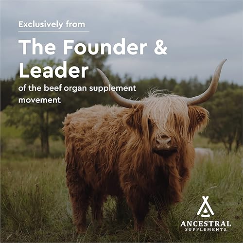 ANCESTRAL SUPPLEMENTS GRASS-FED PLACENTA LIVER CAPSULES POSTPARTUM, MENOPAUSE, SKIN SUPPORT