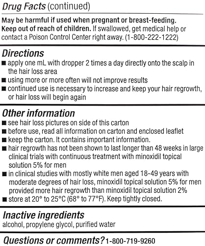 KIRKLAND MINOXIDIL 5 MEN S HAIR REGROWTH SOLUTION 6-MONTH SUPPLY 12OZ WITH APPLICATOR COMB