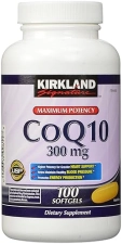 KIRKLAND SIGNATURE COQ10 300 MG SOFTGELS, 100 COUNT ANTIOXIDANT SUPPLEMENT, 6.4 OZ