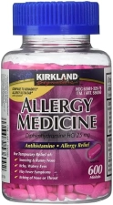 KIRKLAND SIGNATURE DIPHENHYDRAMINE HCI 25 MG ALLERGY RELIEF 600 MINITABS TABLETS