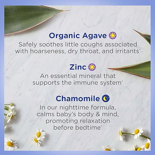 ZARBEES BABY COUGH MEDICINE VALUE PACK ORGANIC GRAPE DAY CHAMOMILE NIGHT SYRUP 2X2OZ