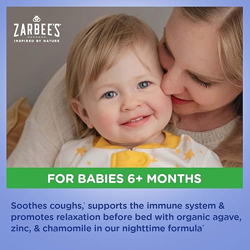 ZARBEES BABY COUGH MEDICINE VALUE PACK ORGANIC GRAPE DAY CHAMOMILE NIGHT SYRUPS, 2X2OZ