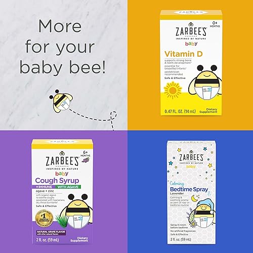 ZARBEES BABY COUGH MEDICINE VALUE PACK ORGANIC GRAPE DAY CHAMOMILE NIGHT SYRUPS, 2X2OZ