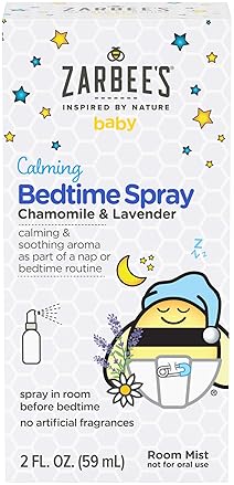 ZARBEES BABY SLEEP SPRAY WITH LAVENDER CHAMOMILE CALMING BEDTIME SPRAY, 2OZ BOTTLE