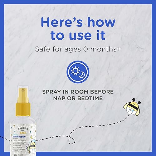 ZARBEES BABY SLEEP SPRAY WITH LAVENDER CHAMOMILE CALMING BEDTIME SPRAY, 2OZ BOTTLE