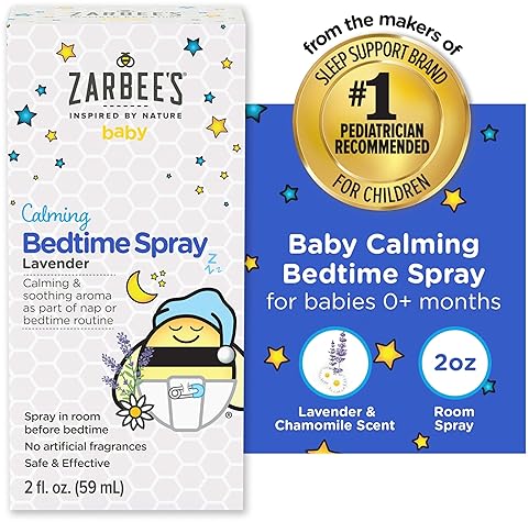 ZARBEES BABY SLEEP SPRAY WITH LAVENDER CHAMOMILE CALMING BEDTIME SPRAY, 2OZ BOTTLE