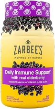 ZARBEE S ELDERBERRY GUMMIES WITH VITAMINS A, C, D, E ZINC IMMUNE SUPPORT, 60 COUNT