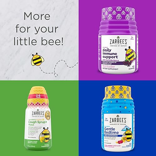 ZARBEES SLEEP IMMUNE SUPPORT GUMMIES, 30 COUNT NATURAL MELATONIN VITAMIN C SUPPLEMENT