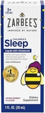 ZARBEE S KIDS MELATONIN LIQUID SLEEP SUPPLEMENT 1MG NATURAL BERRY, DRUG-FREE, 1 FL OZ
