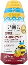 ZARBEES KIDS DAYTIME HONEY COUGH SYRUP WITH IVY LEAF, ZINC TURMERIC, DRUG-FREE, 4 FL OZ