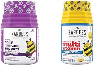 ZARBEES KIDS IMMUNE SUPPORT MULTIVITAMIN PROBIOTIC GUMMIES MULTIPACK, ELDERBERRY, 112 CT
