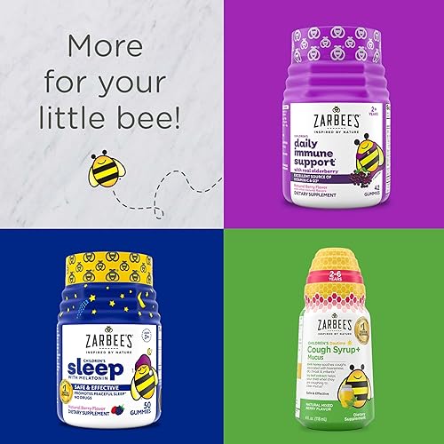 ZARBEES KIDS DAILY MULTIVITAMIN PROBIOTIC GUMMIES WITH A, B, C, D, E ZINC 70 COUNT